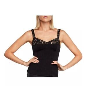New bcbgmaxazria black corset top goth lace ret 178